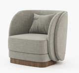 Laskasas Ambrose Armchair: Luxury Armchair with Golden Detailing