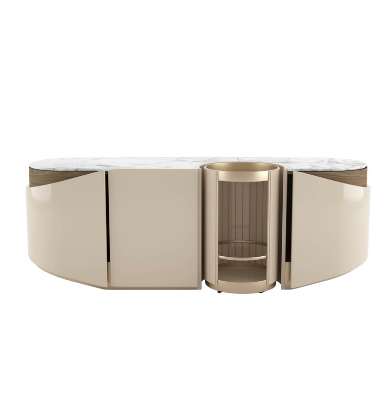 Bravura Luxury Modular Sideboard A Masterpiece with a Tray by Santiago Sevillano