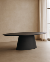 Tavamo Dining Table - Oval - Black Oak