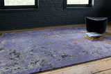 Serge Lesage Top Violet Rug in violet, room view