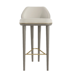 Casa Magna Coquet Bar Stool - Solid Wood Frame