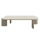 Raffiné Luxury Rectangle Natural Stone Top Coffee Table 