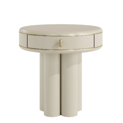 Casa Magna Ethereal Bedside Table: Sophisticated & Graceful Design