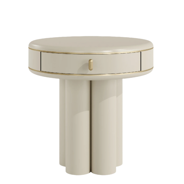 Casa Magna Ethereal Bedside Table: Sophisticated & Graceful Design