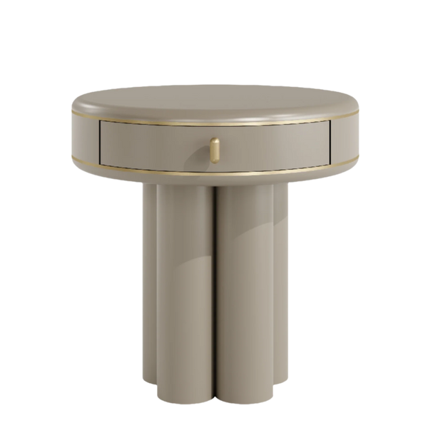 Casa Magna Ethereal Bedside Table: Sophisticated & Graceful Design