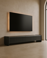Underline Tv Unit - Black Oak