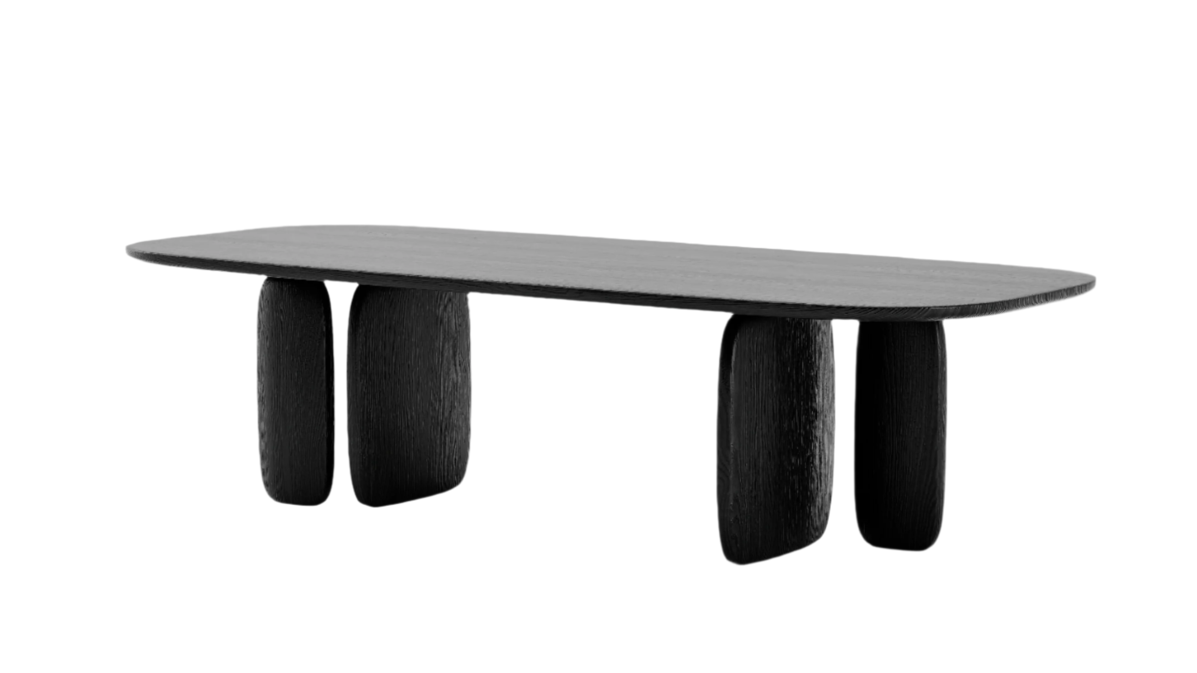 Underline 280 Dining Table - Black Oak | Touched Interiors