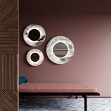 United Alabaster Mirror Disc Wall Light, view 2