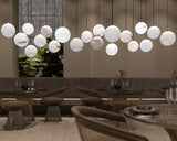 United Alabaster Moon Pendant Light, view 6