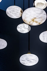 United Alabaster Oval Pendant Light, view 5