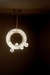 United Alabaster Ozark Pendant Light, view 3
