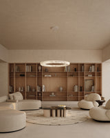 United Alabaster Ring Pendant Light, view 5