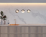 United Alabaster Saturn Cycle Wall Light, view 3