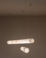 United Alabaster Tube Pendant Light, view 2