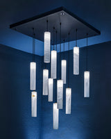United Alabaster Tubular Bells Pendant Light, view 4