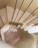 United Alabaster Tubular Bells Pendant Light, view 7