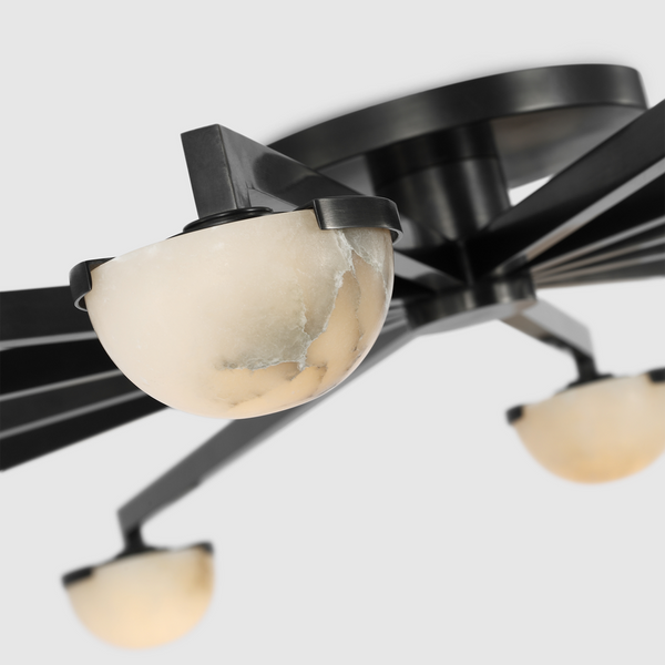 Kelly Wearstler Pedra Grande Staggered Arm Flush Mount Light