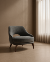 Verna Lounge Chair - Steel