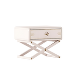 Warrior Nightstand by Fairytale: Luxury & Lacquered Wood and Polished Brass