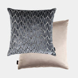 Abstract Velvet Metallic Effect Luxury Storm Cushion