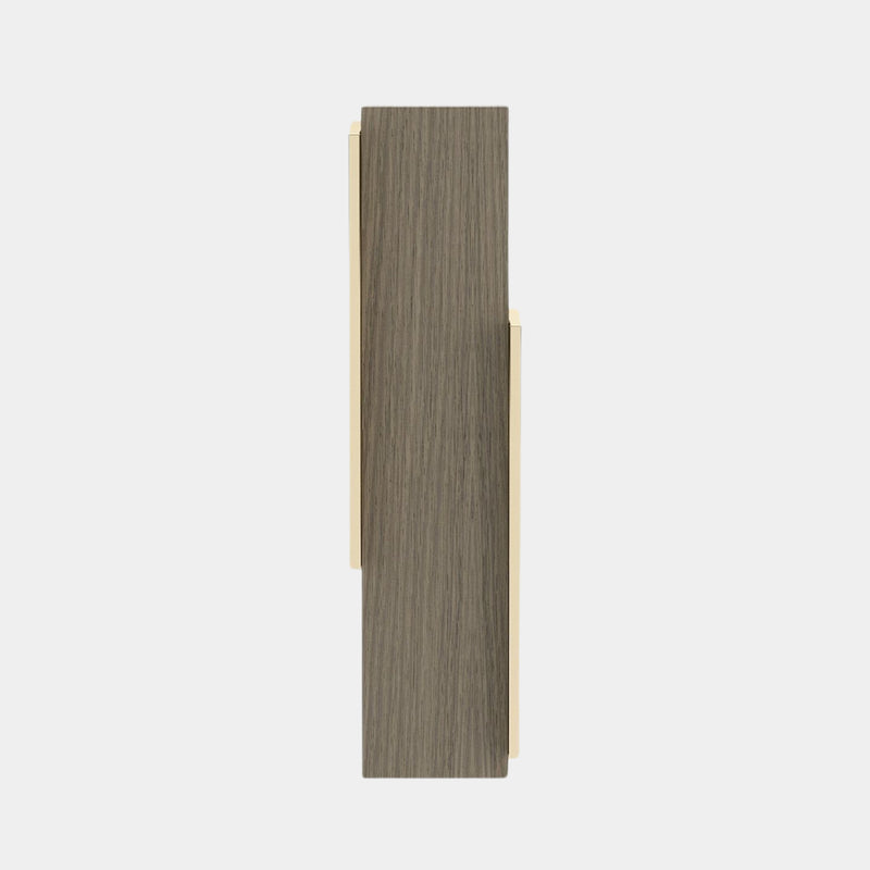 Aged Oak Veneer Matte Luxury Wall Light