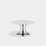 Albany Metal Base Luxury Dining Table, alternative angle