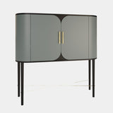 Albizzi Contemporary Curved Bar Cabinet