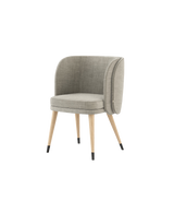 Laskasas Ambrose Dining Chair in Taupe upholstery with ash wood legs