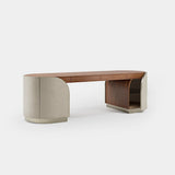 Arden Cabinet Base Luxury Writing Desk, alternative angle