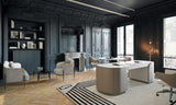 Arden Cabinet Base Luxury Writing Desk styled in a luxury interior