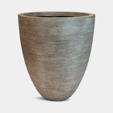 Ardesia Textured Stone Luxury Planter in grey, Ø53 x H60 cm