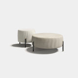 Avignon Round Luxury Pouf, alternative angle