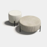 Avignon Round Luxury Pouf, alternative angle