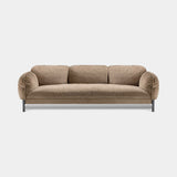 Bassano Corduroy Luxury Sofa in corduroy with brown burnished brass legs