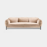 Bassano Corduroy Luxury Sofa in Cord corduroy in a second colour with brown burnished brass legs