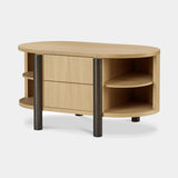 Bassano Oval Luxury Bedside Table, second view