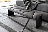 Giorgio Collection Mirage Bench in grey velvet, room view