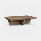 Berkeley Designs Cassis Coffee Table, grey taupe oak veneer, angled view