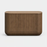 Berkeley Designs Jupiter 2 Door Sideboard, natural walnut veneer with vertical fluting