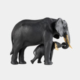 Black & Gold Luxury Porcelain Elephant Statue