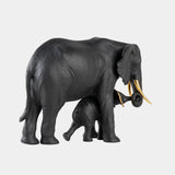 Black & Gold Luxury Porcelain Elephant Statue