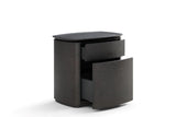 Blade Bedside Table - Smoke Oak