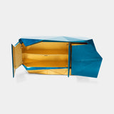 Boca do Lobo Diamond Sideboard in blue with doors open