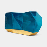 Boca do Lobo Diamond Sideboard in blue, three-quarter view
