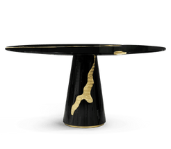 Boca do Lobo Lapiaz Black Dining Table: Luxurious Dining for the Discerning Home - Elevate your dining experience with the Boca do Lobo Lapiaz Black Dining Table, a statement piece that embodies luxury and high-end design.