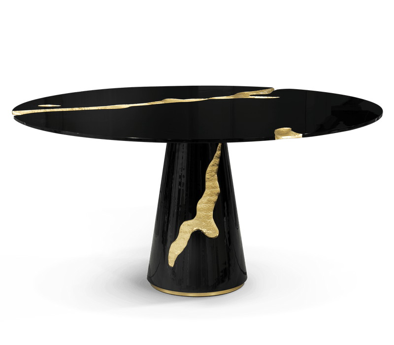 More Than a Table: The Lapiaz Black Dining Table as a Centerpiece - The Boca do Lobo Lapiaz Black Dining Table isn't just functional; it's a conversation starter and a luxurious centerpiece for your dining room.