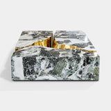Boca do Lobo Lapiaz Black Marble Center Table, angled view