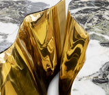 Boca do Lobo Lapiaz Black Marble Center Table, close-up of the gold vein