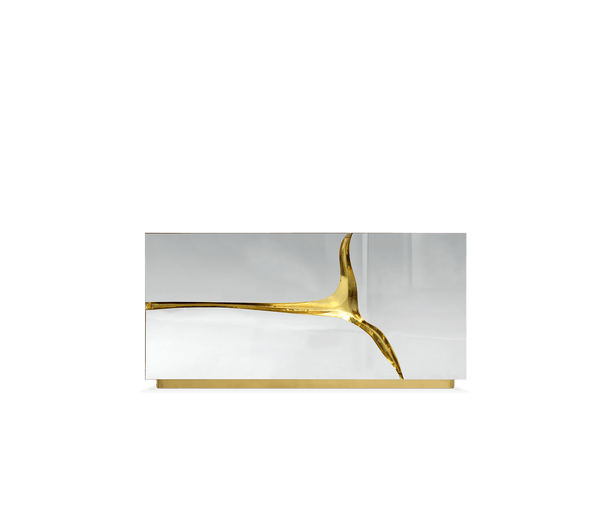 Boca do Lobo Lapiaz Nightstand with Golden Interior