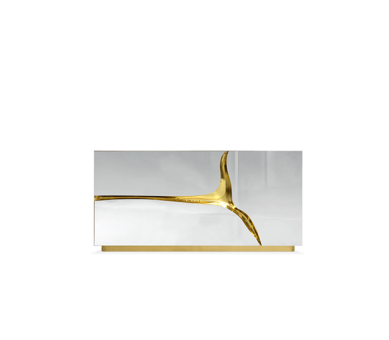 Boca do Lobo Lapiaz Nightstand with Golden Interior